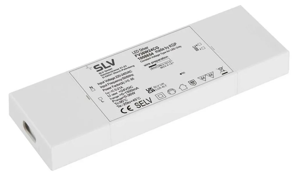 SLV LED Bloc d'alimentation 24V 36W 1008654 : Driver Tension Constante