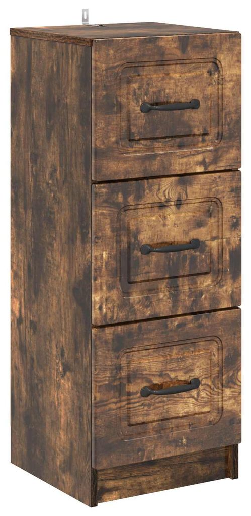 Schubladenschrank Geräucherte Eiche 33 x 34,5 x 87 cm