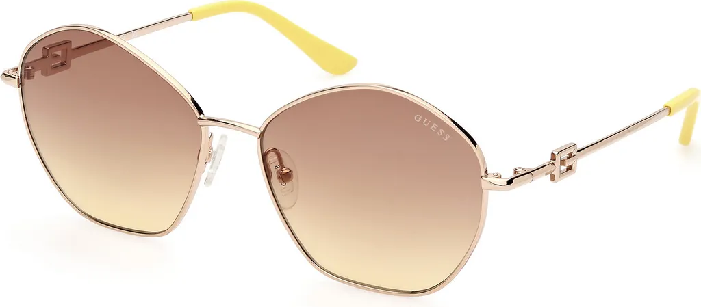 Guess GU7907 32F Lunettes de Soleil Femme Doré Pâle Brillant 59mm