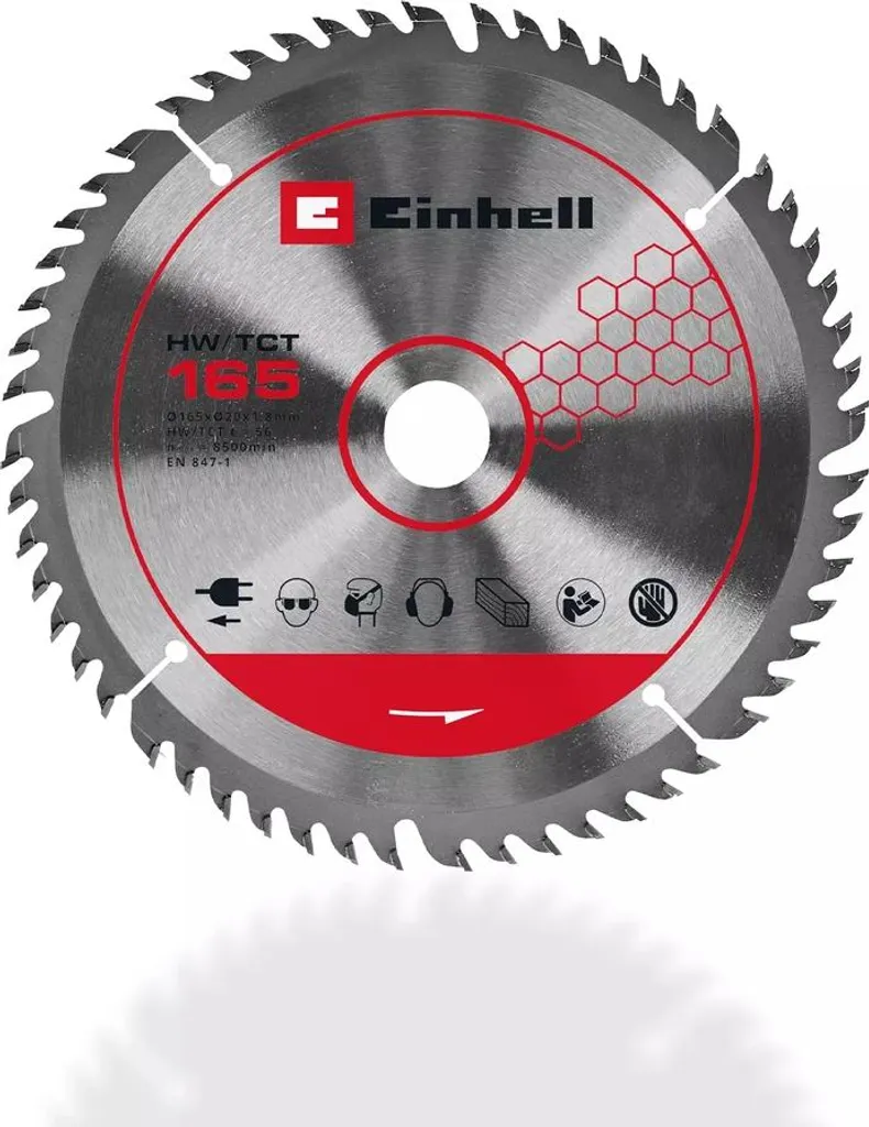 Scie plongeante Brushless avec semelle alu - Coupe 56mm - 18V Einhell - 16