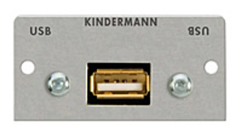 Connecteur USB pour table de conférence Kindermann 50x25mm 7444-522