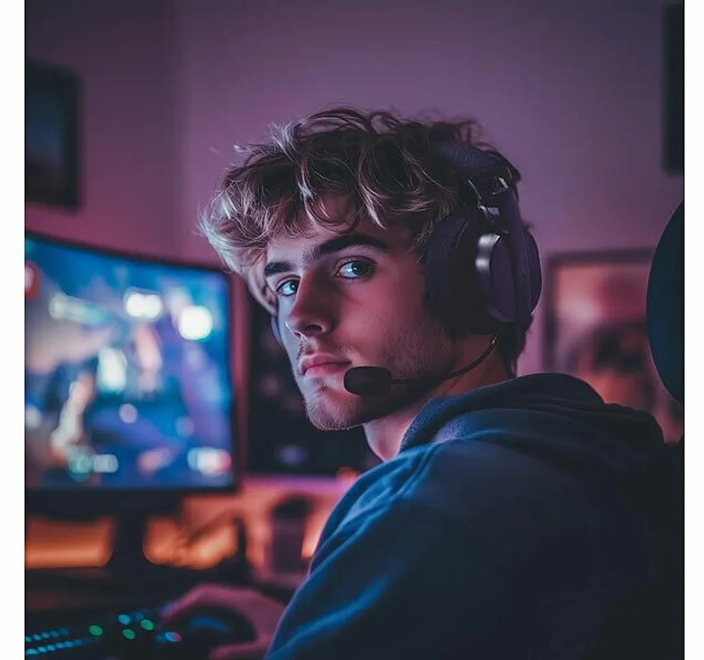 Casque gaming pliable à double connexion Bluetooth et RF 2.4 GHz