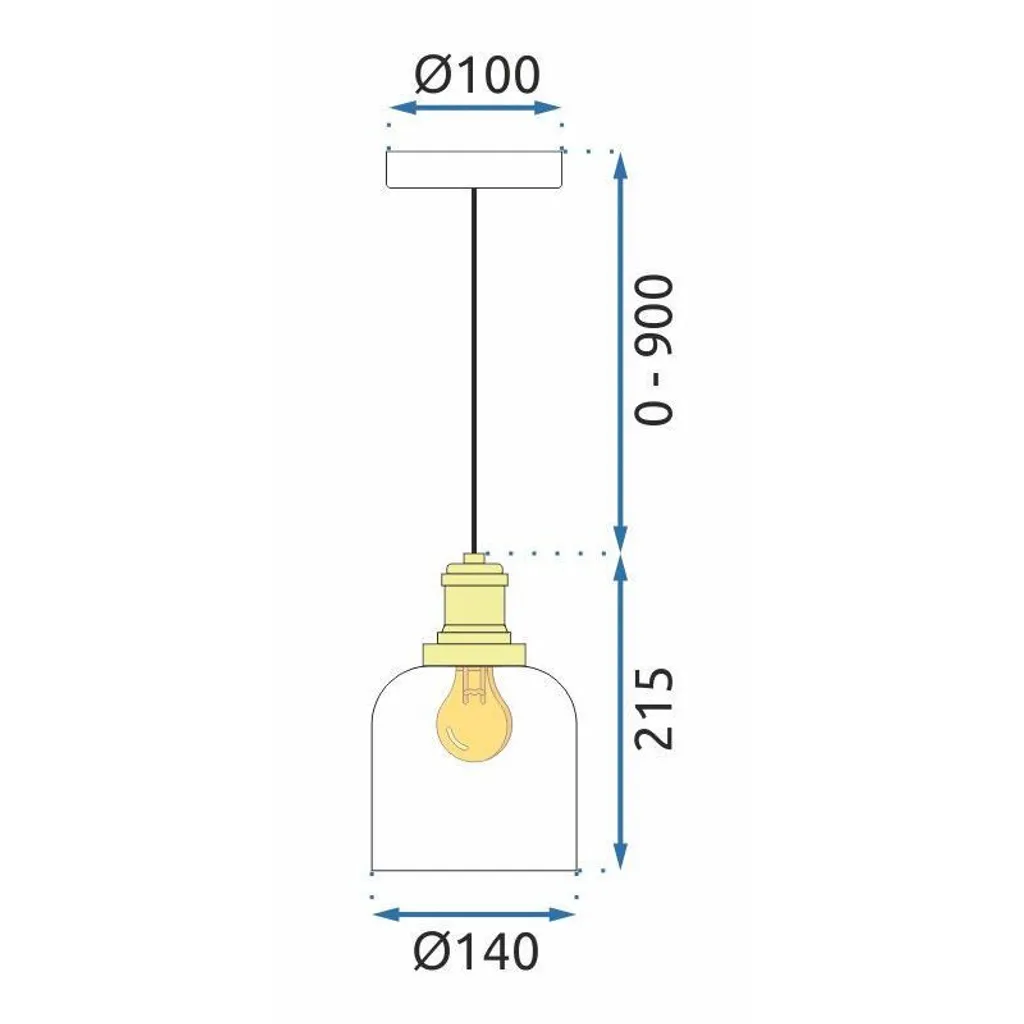 Suspension Métal Blanc Toolight APP1173 : Éclairage LED Ajustable E27 - 7