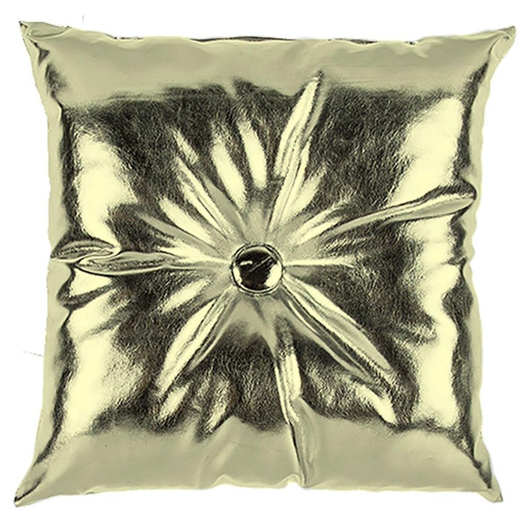 Couchkissen 30x30cm in Metalloptik gold oder silber als Produktbild 