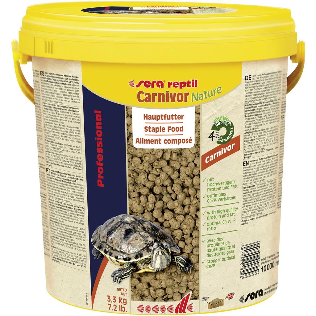 sera reptil Professional Carnivor Nature 10 l / 3,3 kg Produktbild 