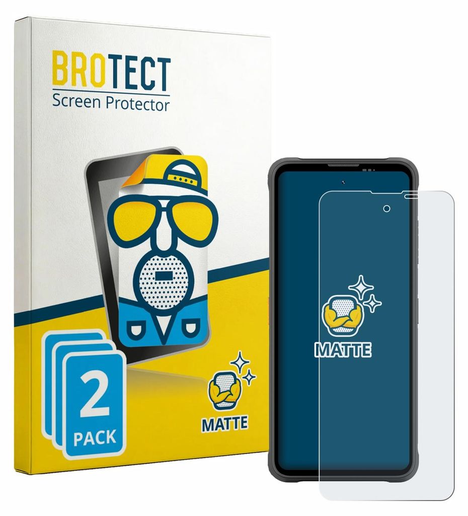2x BROTECT Schutzfolie für Blackview Fort 5 Displayschutz Displayschutzfolie Folie Matt Entspiegelungsfolie