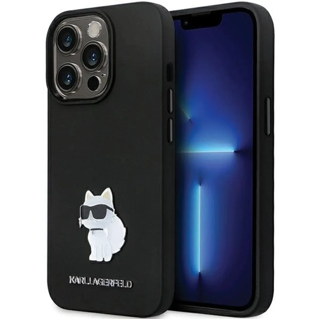 Custodia Rigida Karl Lagerfeld per iPhone 14 Pro 6.1" - Silicone & Metal