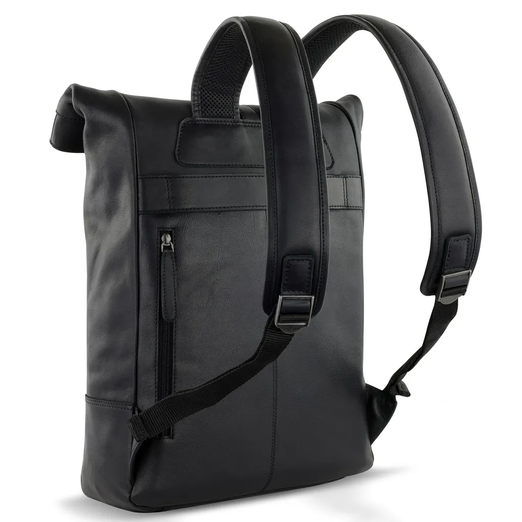 Sac à dos ordinateur imperméable avec compartiment matelassé Noir
