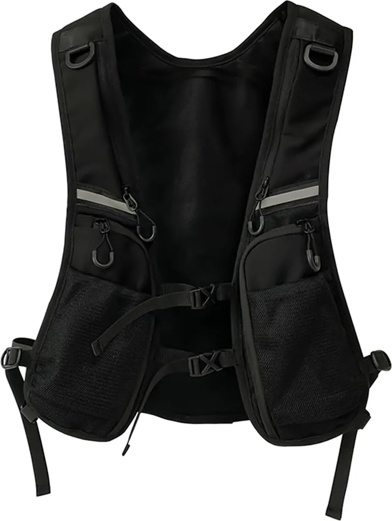 Gilet de course pour marathon et randonnée avec sac d'hydratation mixte