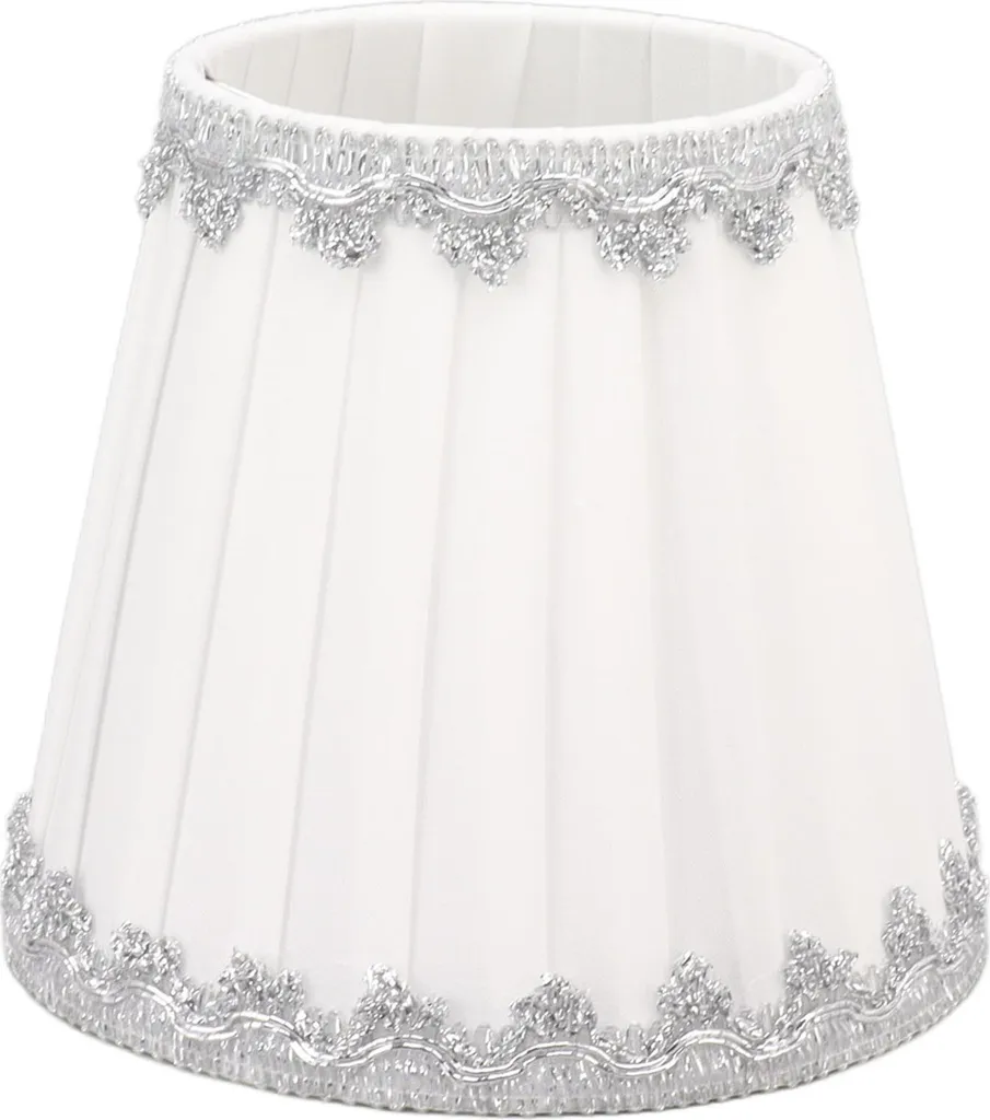 Abat-jour pour Lustre à Bougie en Textile Moderne - Lot de 6 Pièces