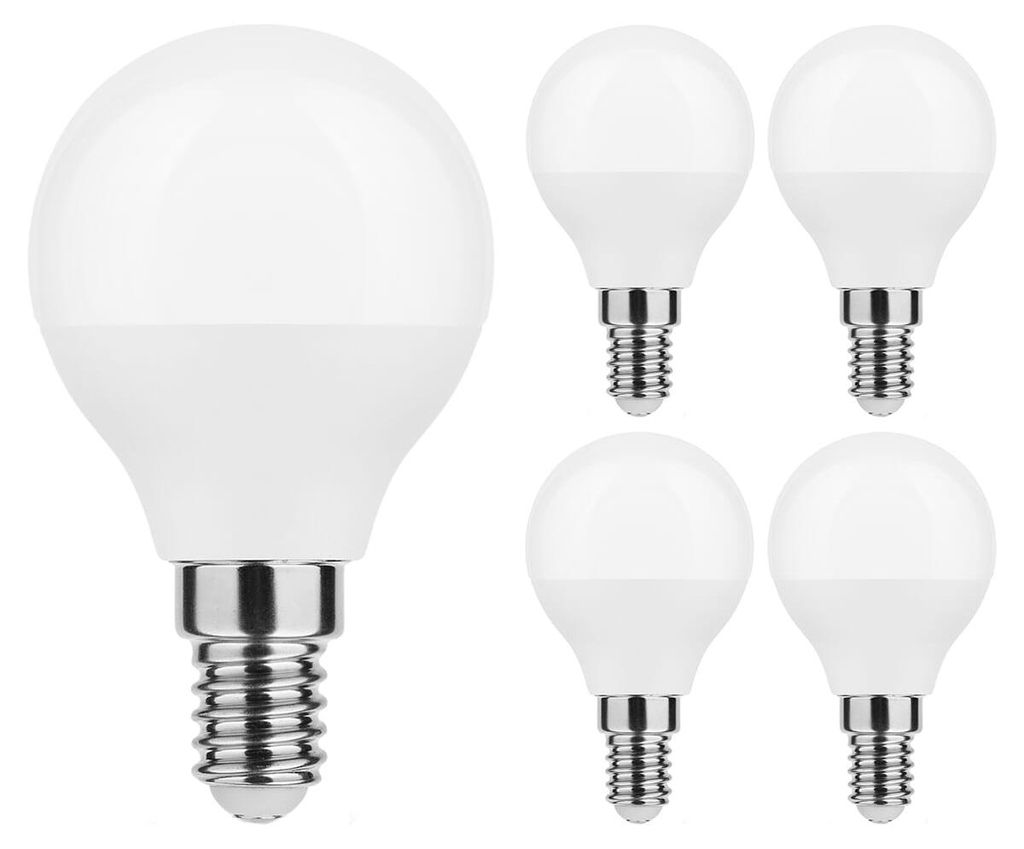 Modee E14 LED Filamentlampe G45 4,9W 470lm 4000K Neutralweiß 5 Stück