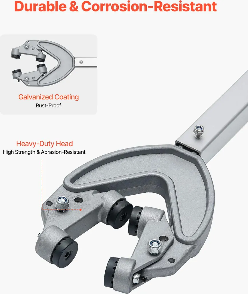 VEVOR Protezione regolabile per specchio di poppa Transom Saver (812,8-1117,6 mm) con testa robusta, protezione per specchio di poppa resistente alla corrosione Motori fuoribordo inferiori a 100 CV, per rimorchi per scooter d'acqua - 4