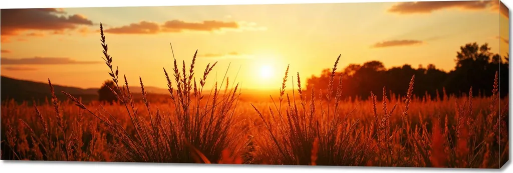 Tela Panorama Campo 2 150x50 - Quadro Relax Natura per Soggiorno