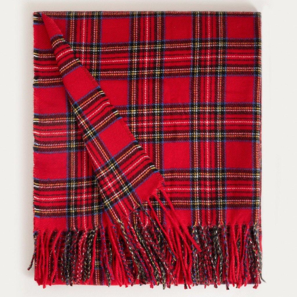 HOMLA SALLAN červená károvaná deka 150x200 cm Obrázok produktu 