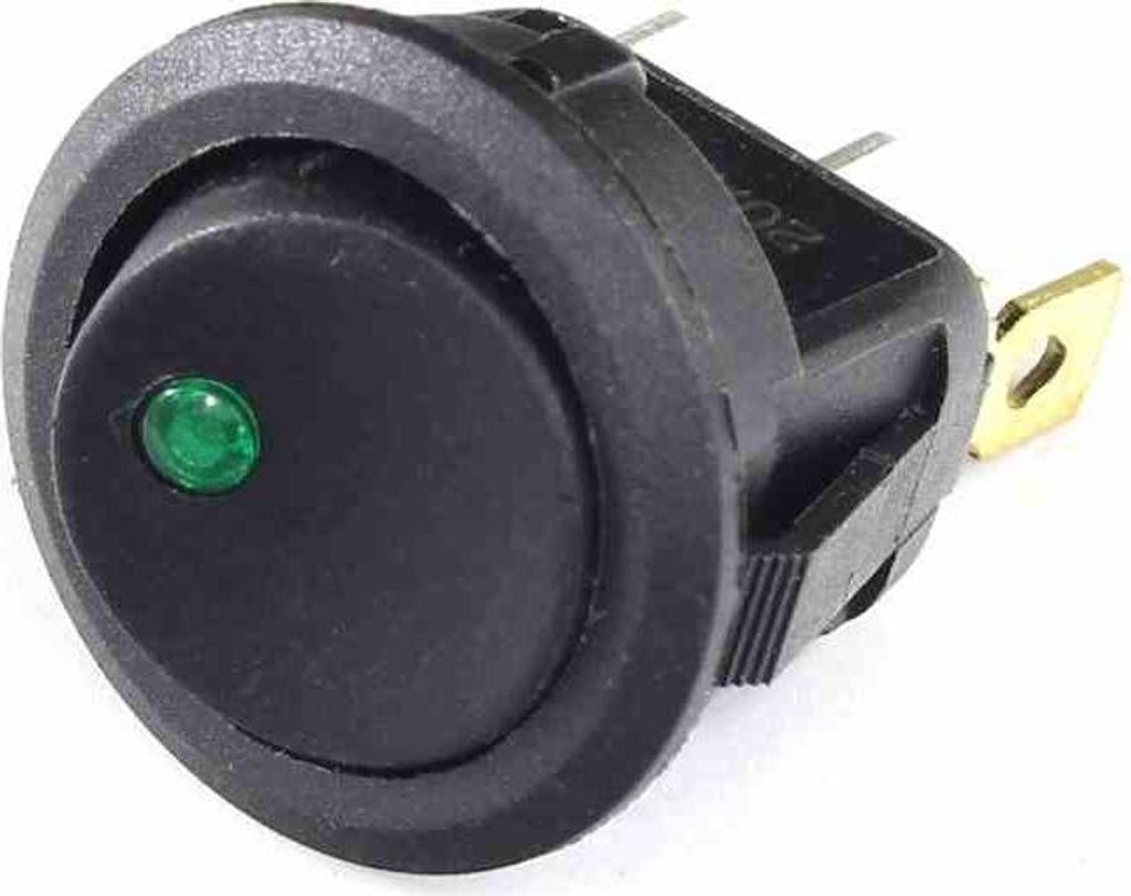 Schalter Smrs101-6Ldg 20A 12V Rund Ein-Aus, Grüne Diode 12V