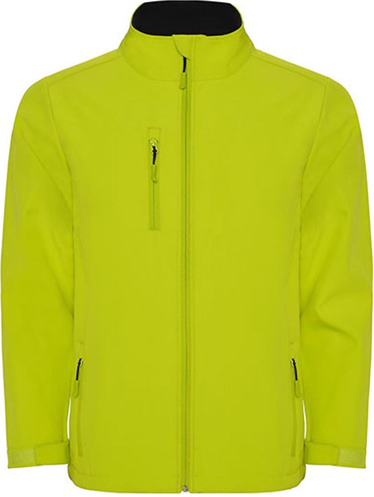 Roly SS6436 | Herren Nebraska Softshell Jacket, Wasser- und Windabweisend - Farbe: Lime Punch 235 - Größe: S
