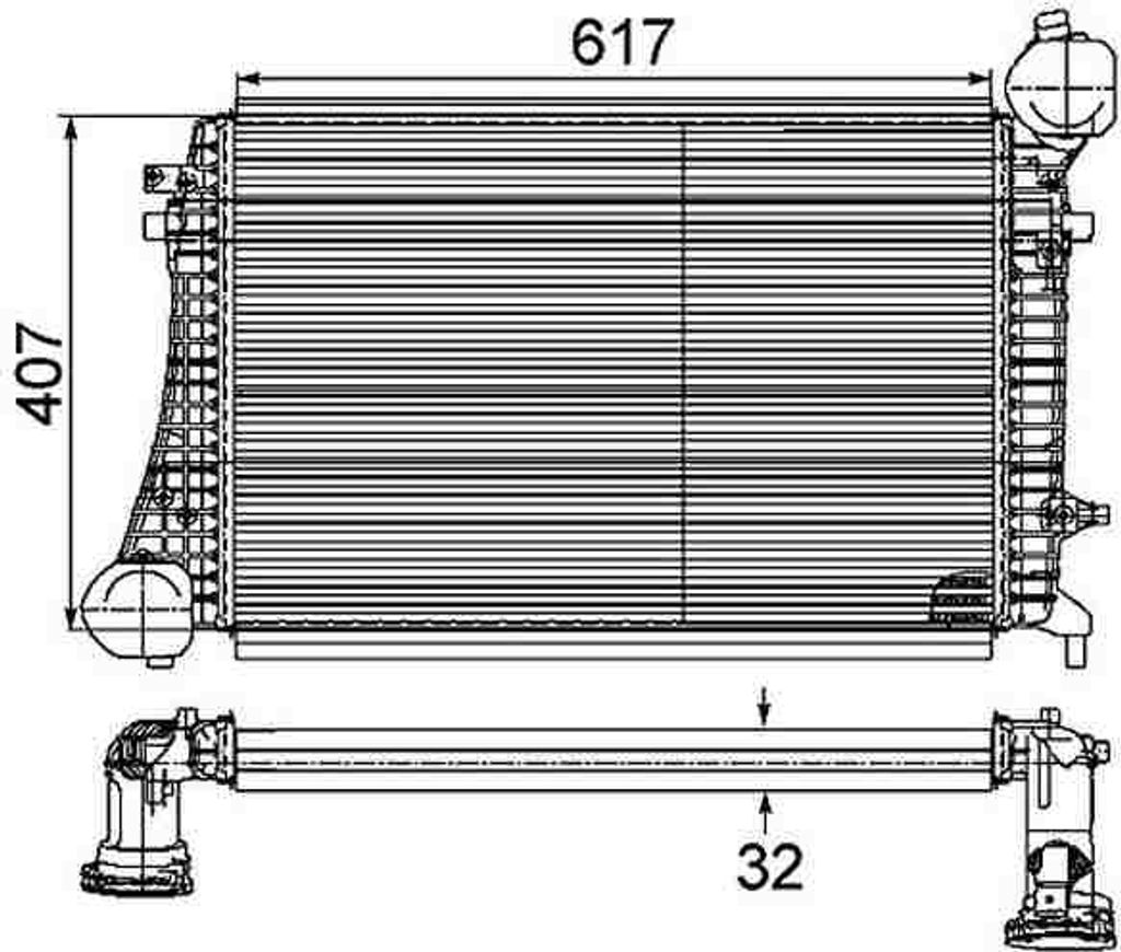 MAHLE Ladeluftkühler Artikel: CI 167 000P