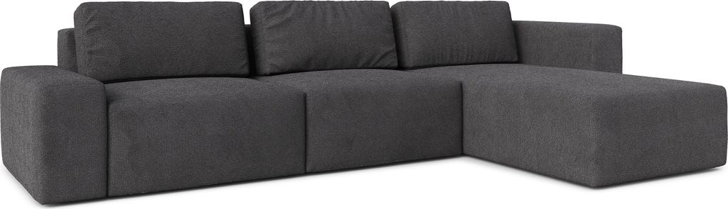 AX LIVING Couch XXL L Form Arkleton Ecksofa Groß Grau 360 cm Modern R