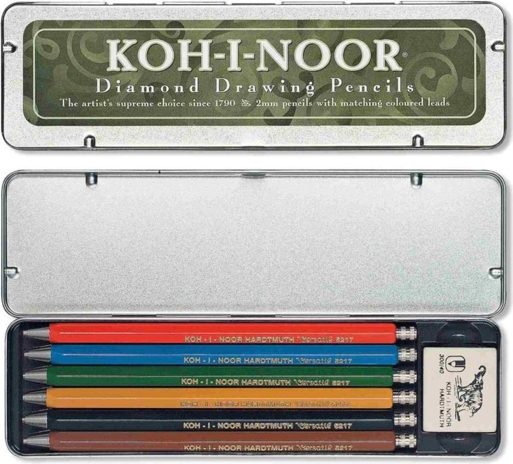 Druckbleistift - Metall 6 er Set "Versatil" inklusive Produktbild 