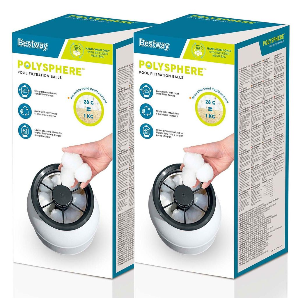 Bestway Polysphere Filterbälle 1000 g für Sandfilteranlage Pool Filterballs