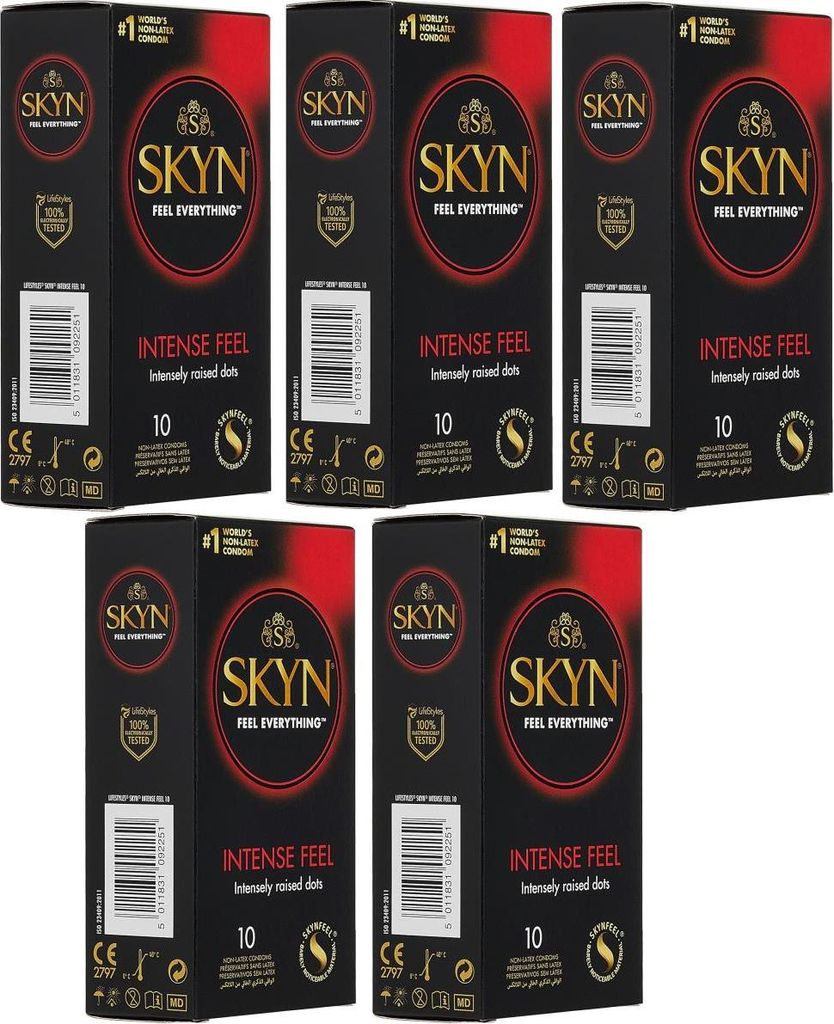 50 Stück SKYN Intense Feel Kondome mit Extra Starken Noppen Produktbild 