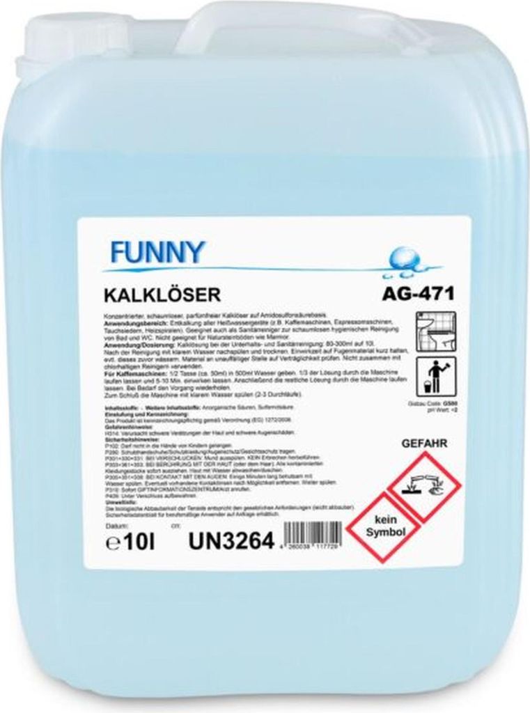 Kalklöser Funny - 2 x 10 L Kanister - schaumlos - parfümfrei