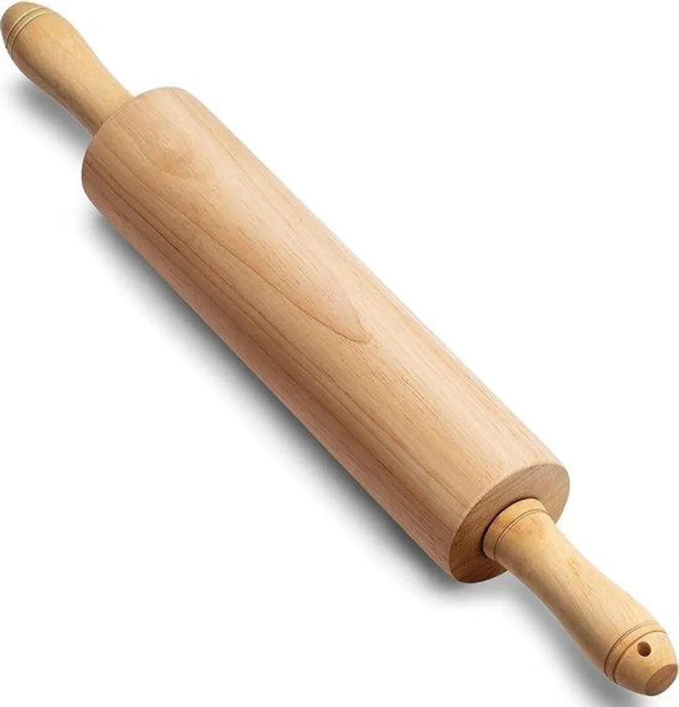 Rouleau en bois 43,6cm : fini les pâtes irrégulières et collantes !
