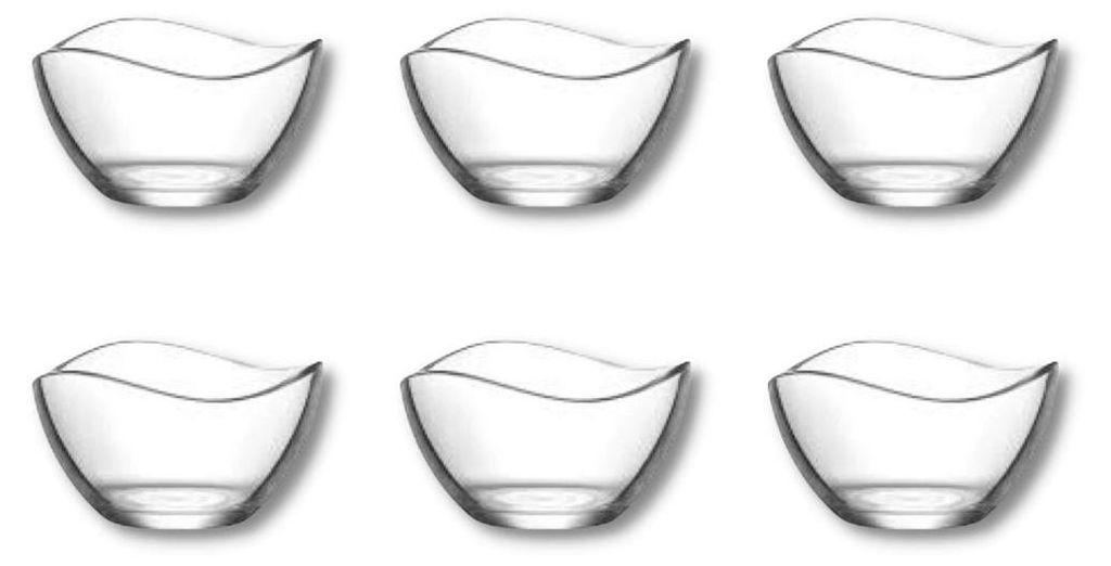 LAV 6-PLG. Bols en verre Vira 310ml Bols Coupe à dessert Image du produit 