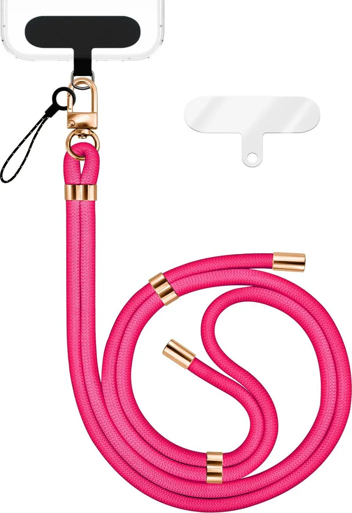 Cordino universale per cellulare colori misti rosa e nero