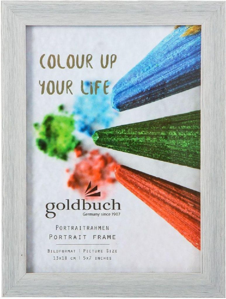 Goldbuch Colour Up Portraitrahmen hellgrau für 1 Foto 13x18 cm