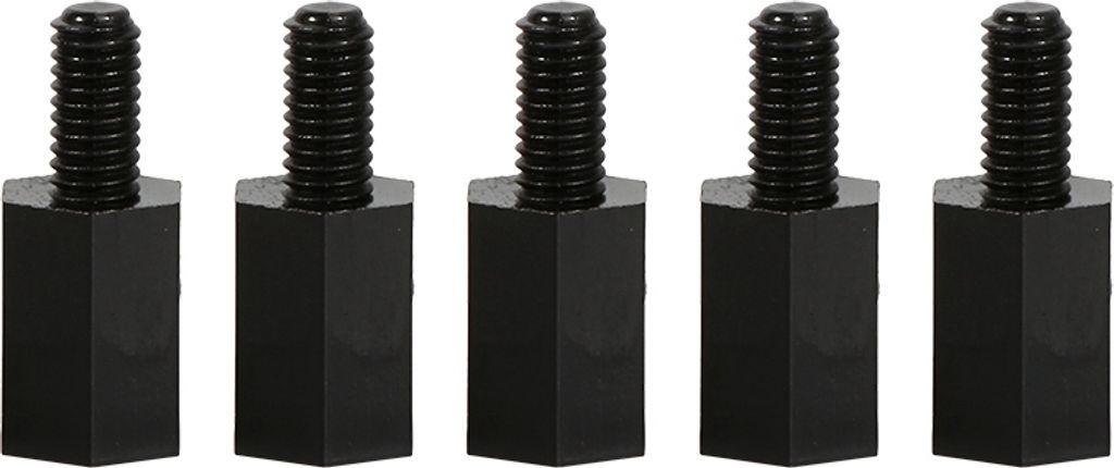 100pcs M2 M3 M4 Kunststoff Nylon Sechskant männlich weiblich Abstandshalter rund Kopf Schraube Mutter