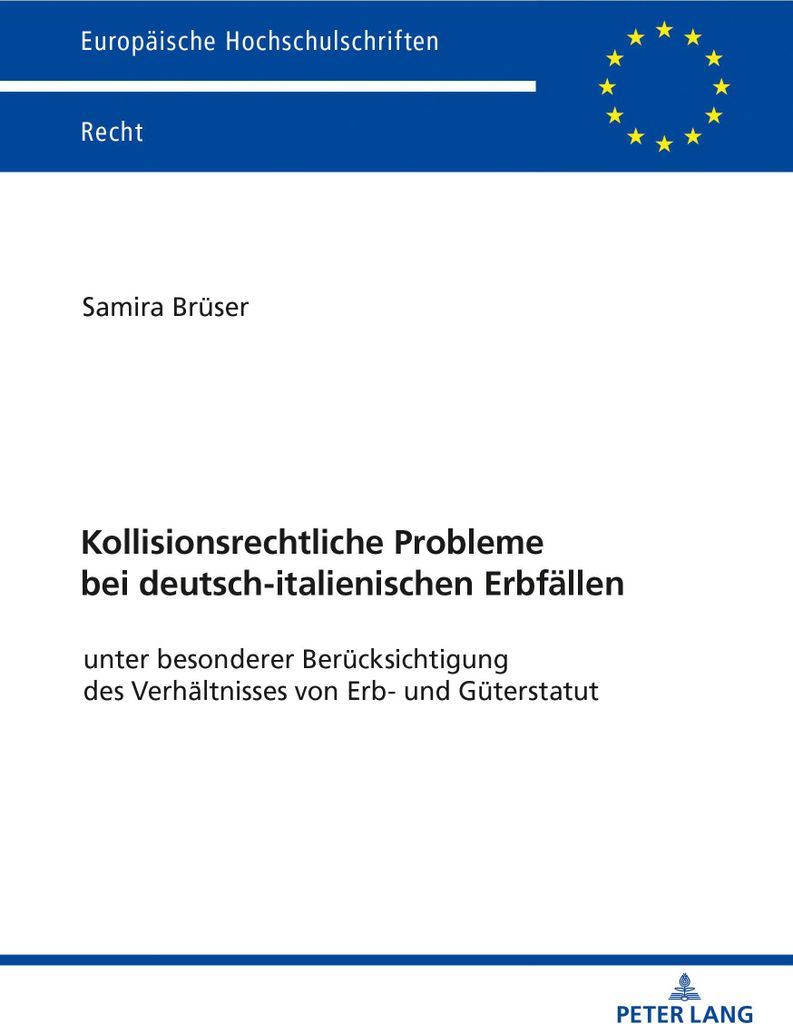 Kollisionsrechtliche Probleme bei deutsch-italienischen Erbfällen