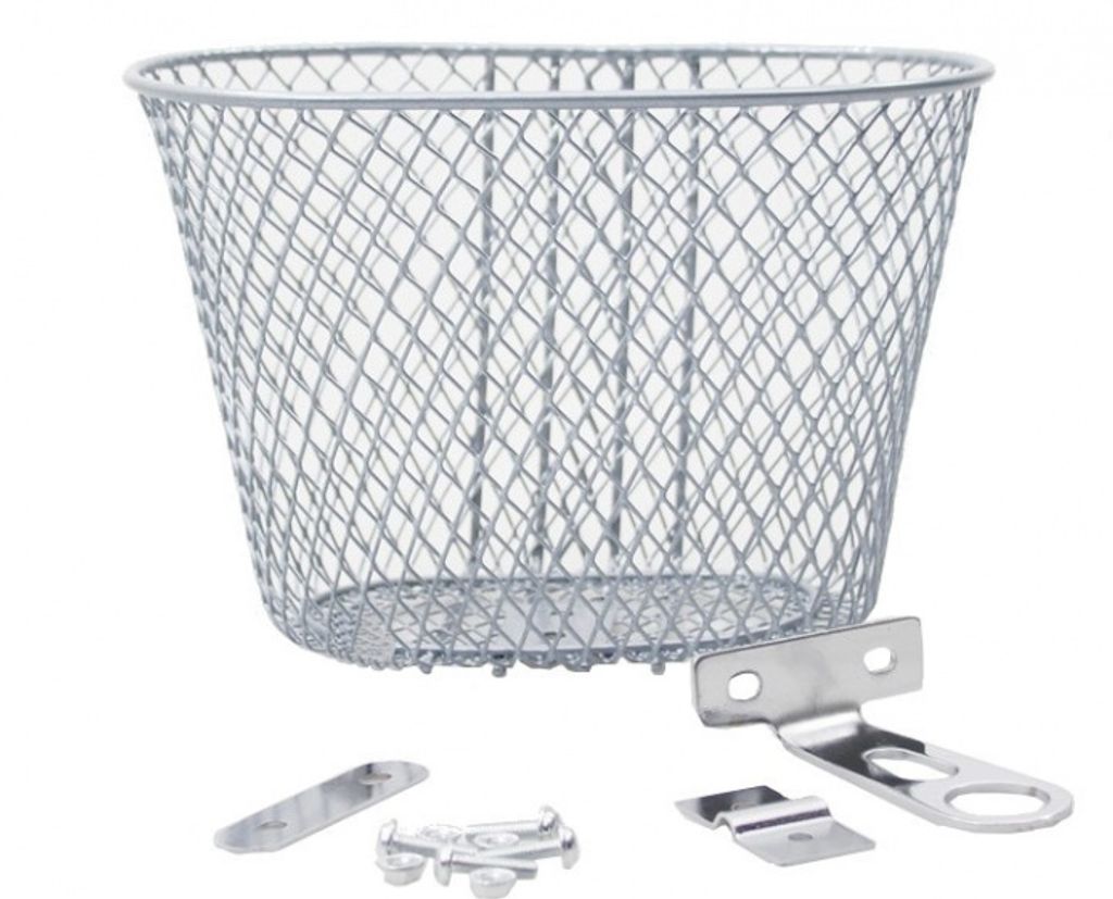 KGS Kinderfahrradkorb 8,5 Liter Stahl Silber
