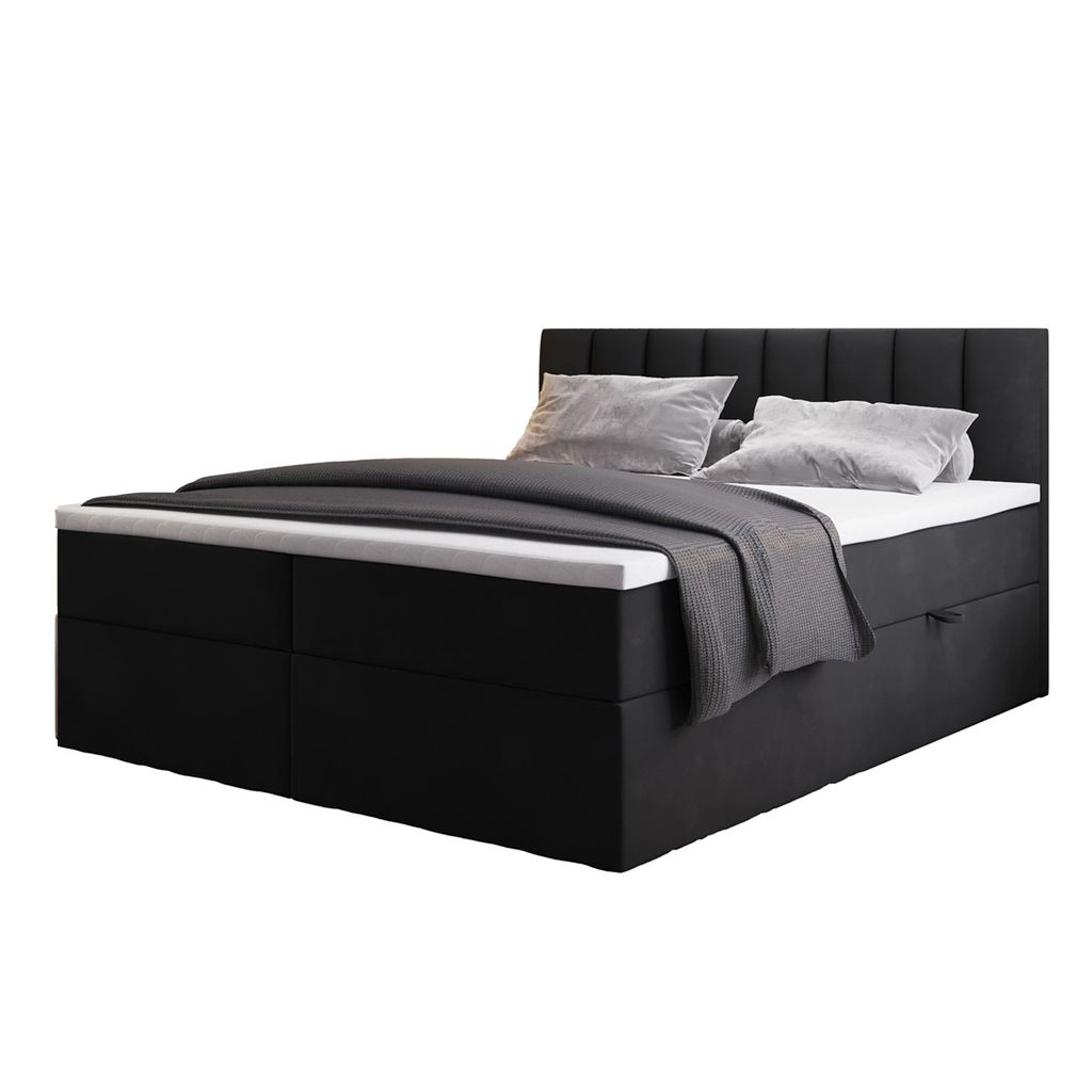 TRADA Boxspringbett Palermo 140x200 Matratze 9-Zonen Pocket Produktbild 