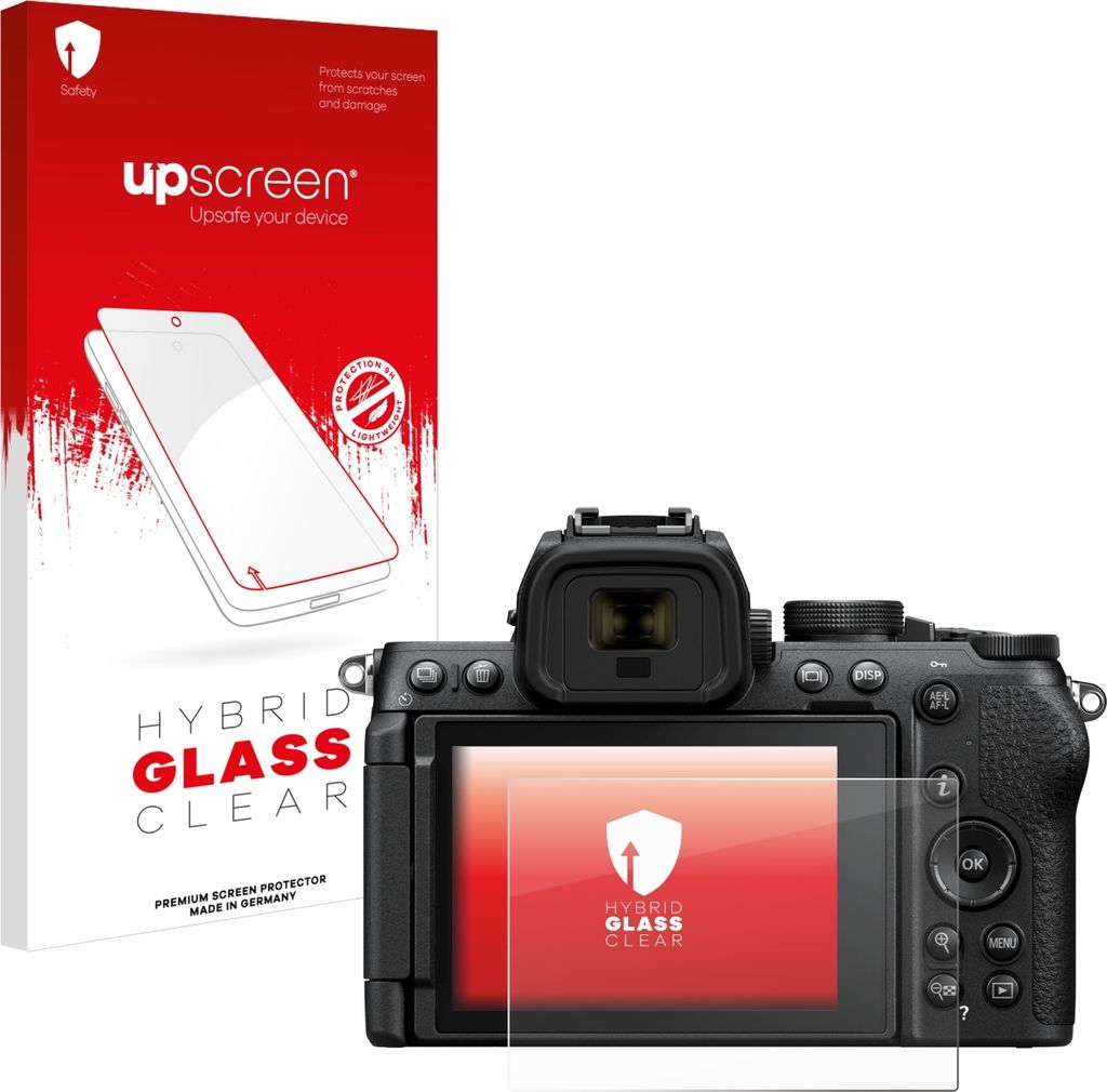 upscreen Schutzglas für Nikon Z50 II Schutzfolie Panzer Folie Glas Display Schutz klar