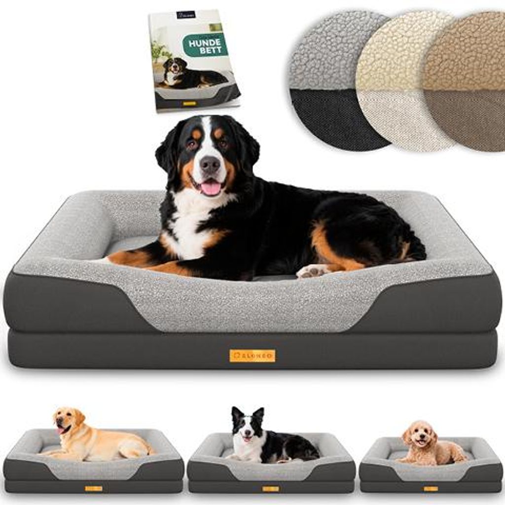 Lit orthopédique pour chien ELONEO, taille XL - Gris Image du produit 