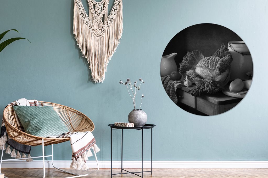 MuchoWow - Wand-Kreis - Wohnzimmer - Bild - Runde - Wanddeko - Dibond - Kunstdrucke