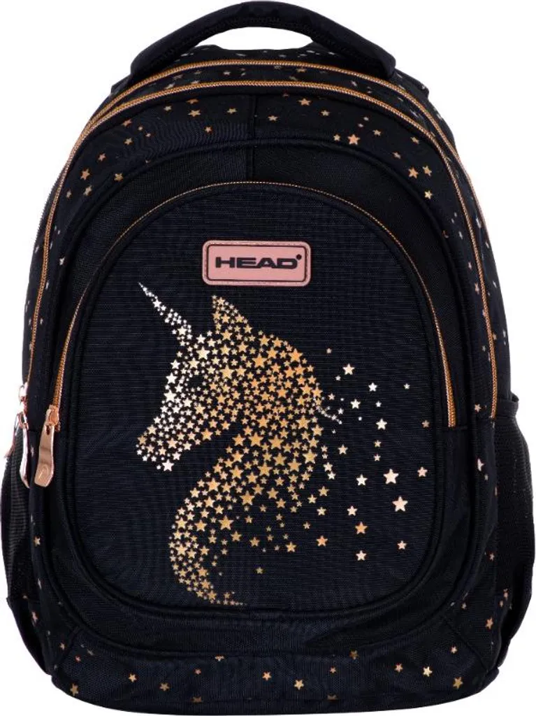 Sac d'École HEAD pour Enfant Style Or Brillant Idéal pour la Rentrée 2024