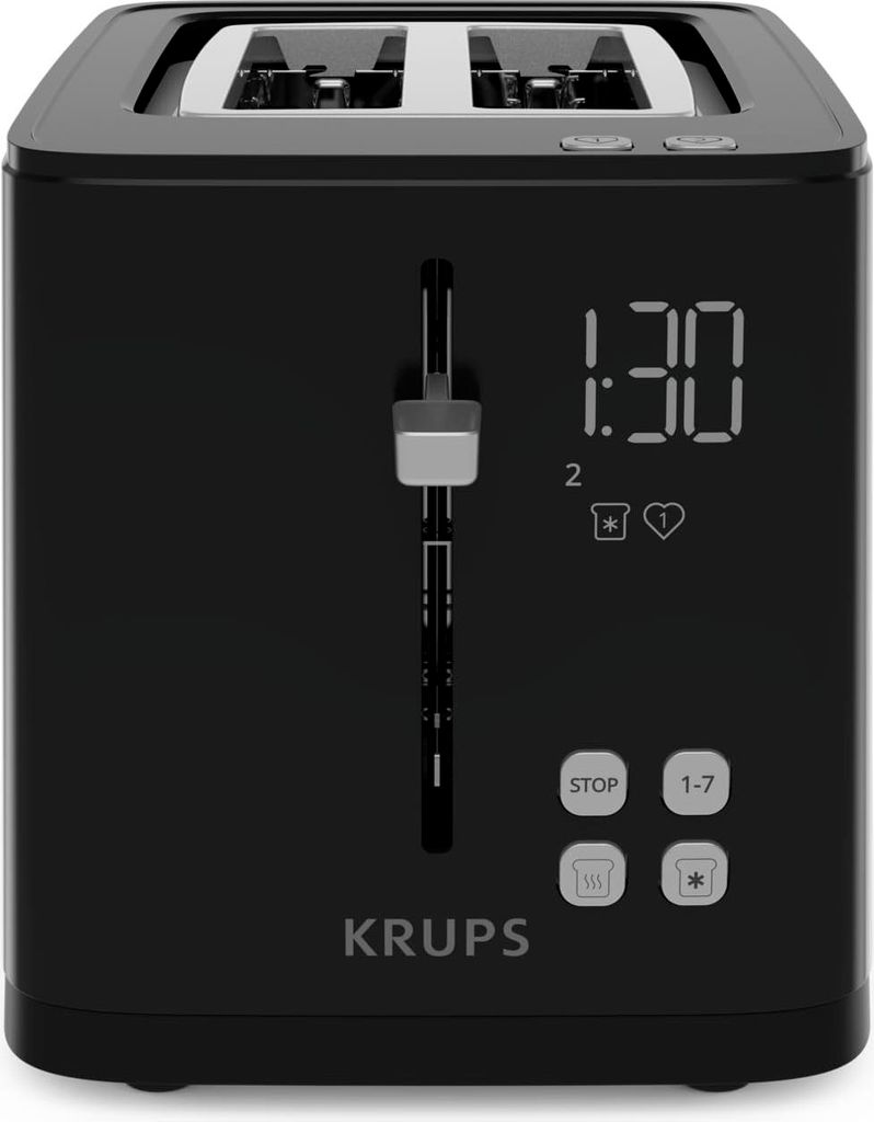 Toaster 2 Scheiben Krups KH641810 Smart'n Light Toaster Mit Display Für 44,99 Toaster Langschlitz