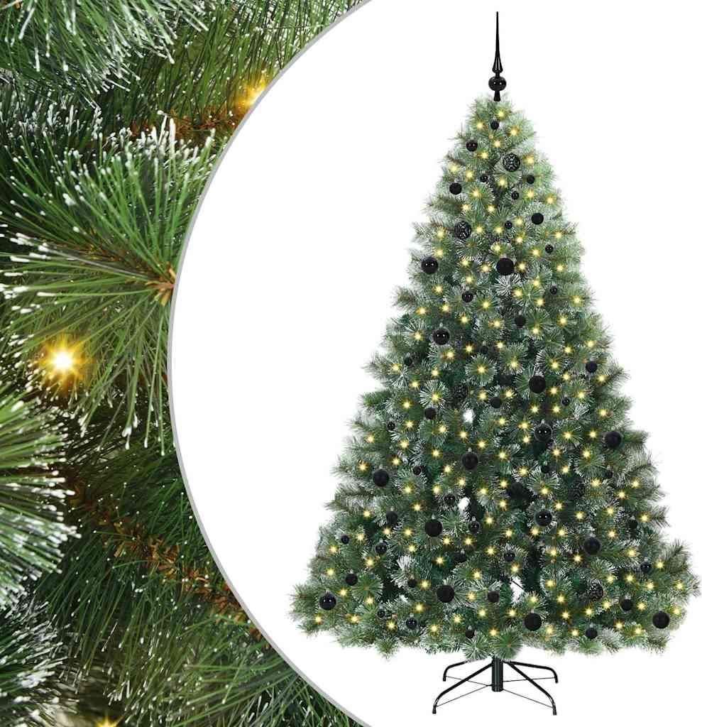 "Schlussverkauf" Künstlicher Weihnachtsbaum(1 pc) - Kunstbaum/Tannenbaum - mit 300 LEDs Grün 210 cm PE und PVC C8038