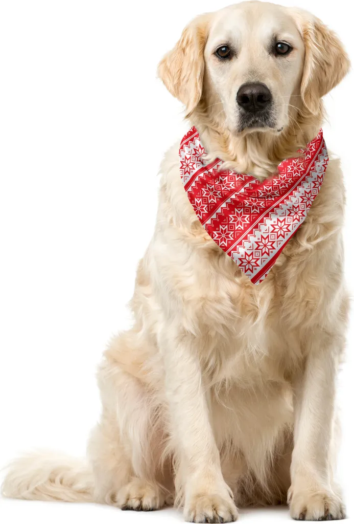 Bandana Pet Tradizione Svedese Vintage 40x40 cm Bianco Vermiglio
