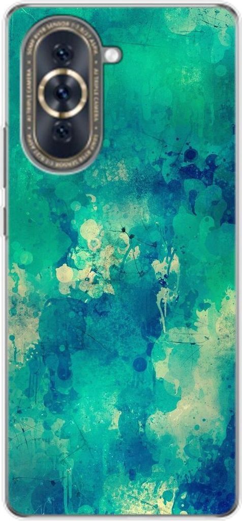 König Design Hülle kompatibel mit Huawei nova 10 Kunststoff Soft Handyhülle - Handy Case Aquarell