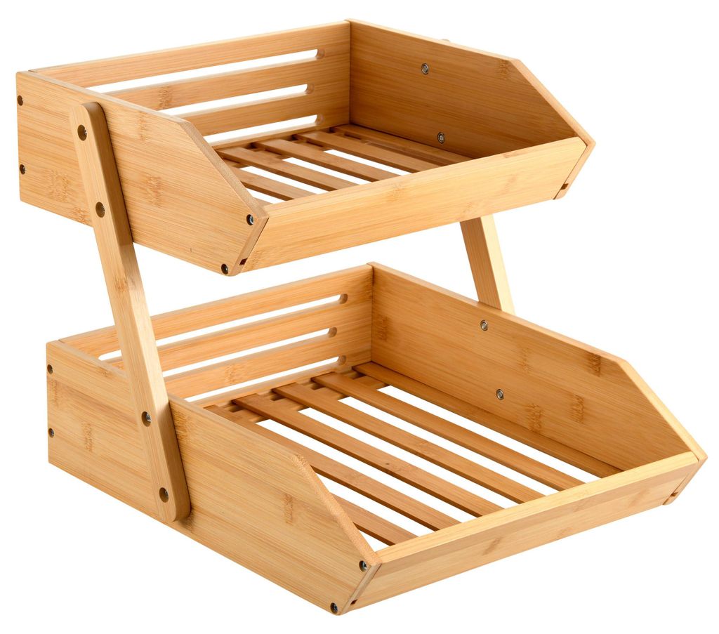 KESPER Küchenregal 2 Etagen Bambus 28x33x38cm Produktbild 