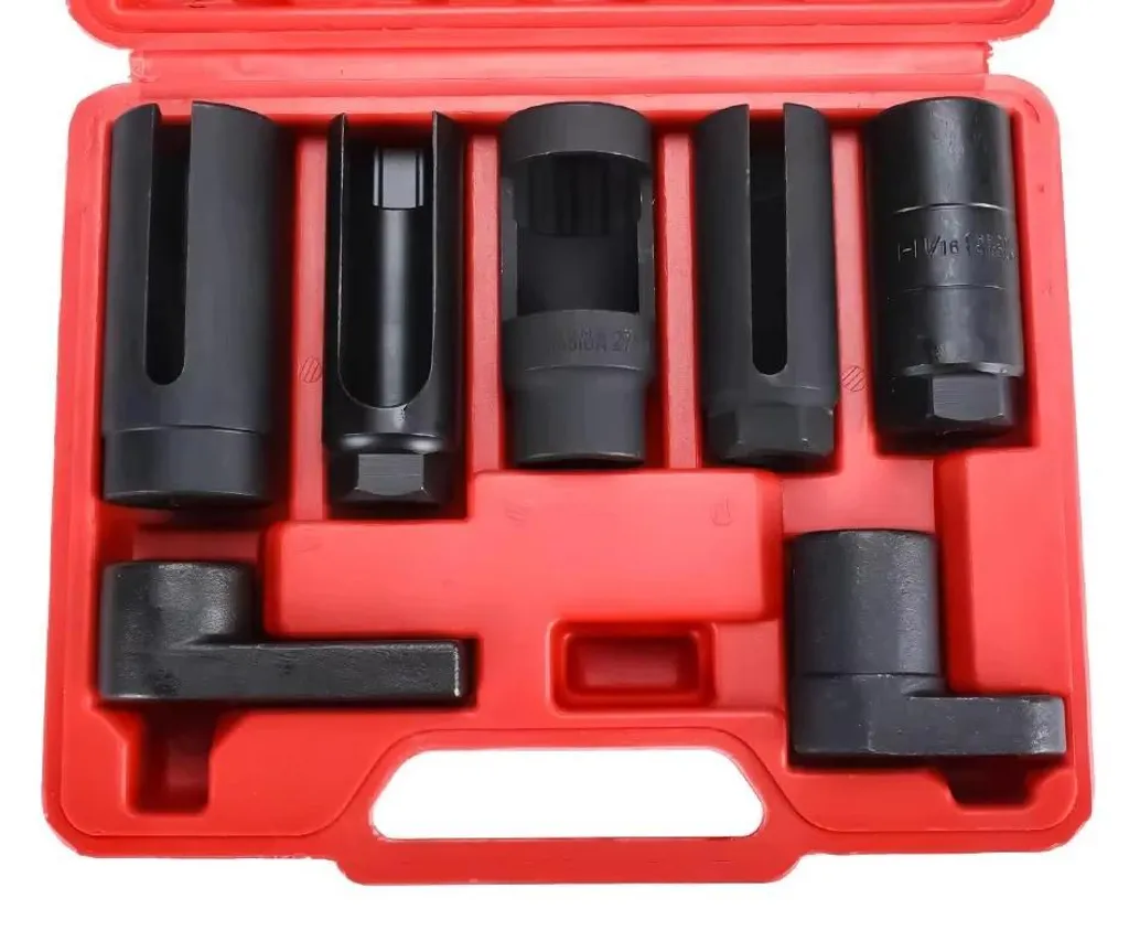 Coffret de 7 douilles pour sonde lambda et capteur O2 - 22 27 29 mm