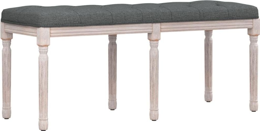 vidaXL Sitzbank Dunkelgrau 110x40x49 cm Stoff