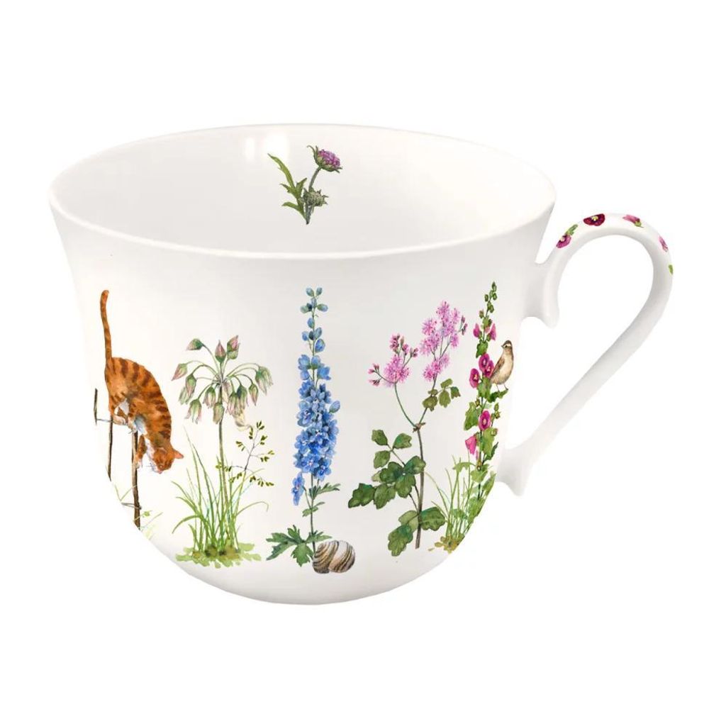Tasse Stockrosen, Kaffeetasse, Teetasse