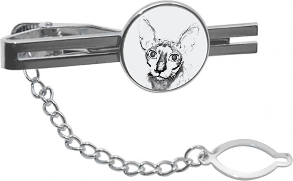 Cornisch Rex - Krawattenklammer mit Katzenmotiv, personalisierter Krawattenclip, einzigartiges Geschenk für Männer von der Marke Art-Dog