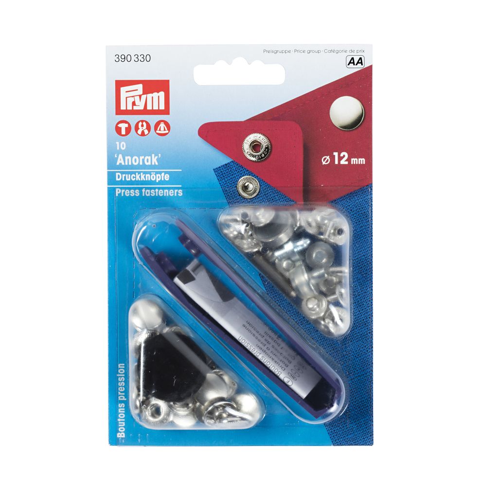 Prym bottoni a pressione senza cucitura Anorak 10 pz. Immagine del prodotto 