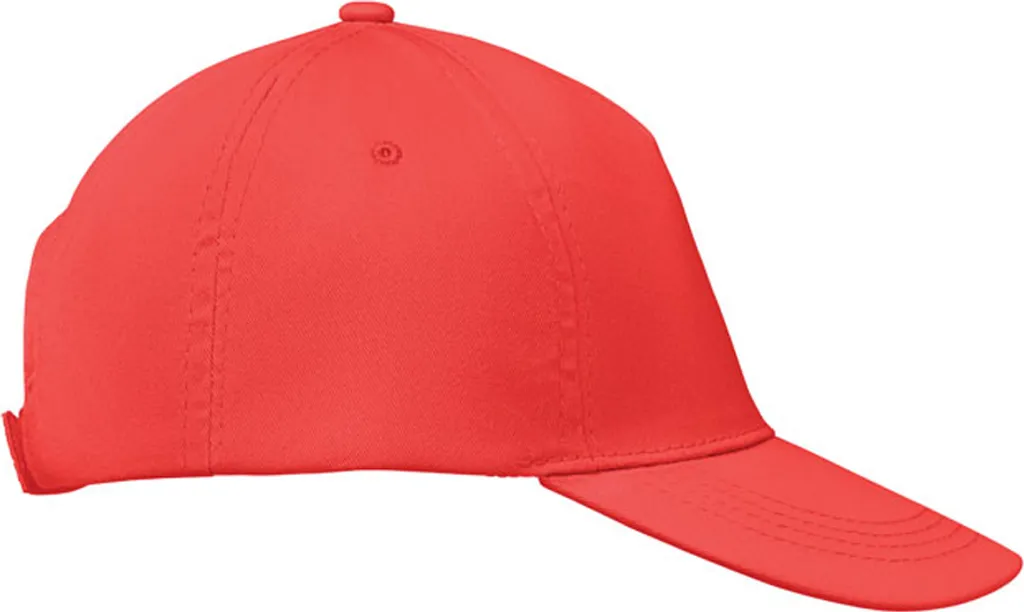 Cappellino Buzz MO138 Rosso midocean | Berretto 5 Segmenti Cotone Twill - 3