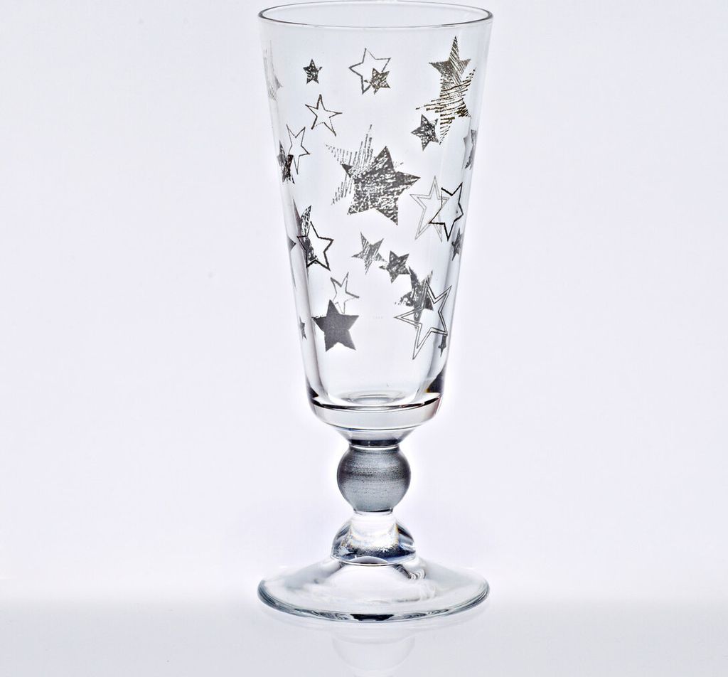 Sektglas Stars Okt Nadia (230ml) Silber